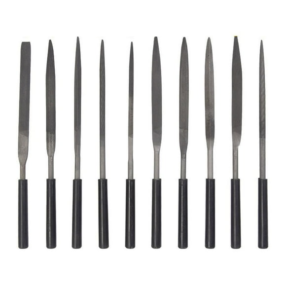 10pcs 3x140mm Needle Files Set Grinding for Wood Carving Metal Glass Stone