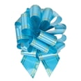 thumbnail image 1 of 10pcs 4 Inch Large Pull Bow Metallic Lake Blue Gift Wrapping Bows with Gold Edge, 1 of 6