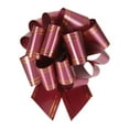 thumbnail image 1 of 10pcs 4 Inch Large Pull Bow Metallic Wine Red Gift Wrapping Bows with Gold Edge, 1 of 6