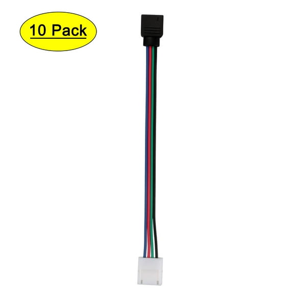 10pcs 4 Pin 5050  RGB  Connector Strip to Controller Jumper
