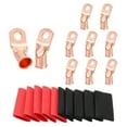 thumbnail image 1 of 10pcs 5/16" Stud 1/0 Awg 45° Bent Copper Lugs Battery Cable Ends, 1 of 6