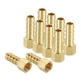thumbnail image 1 of 10pcs 5/16" To 1/8" NPT Female Brass Hose Barb Fitting Metals Splicer Mender for 3D Printing, Air Compressor, CNC Machine, Dies, 1 of 6