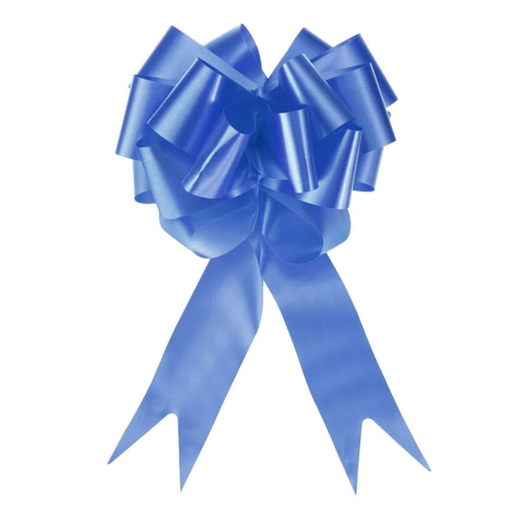 10pcs 5 Inch Large Pull Bow Big Gift Wrapping Bows Ribbon Dark Blue for Wedding Car Christmas