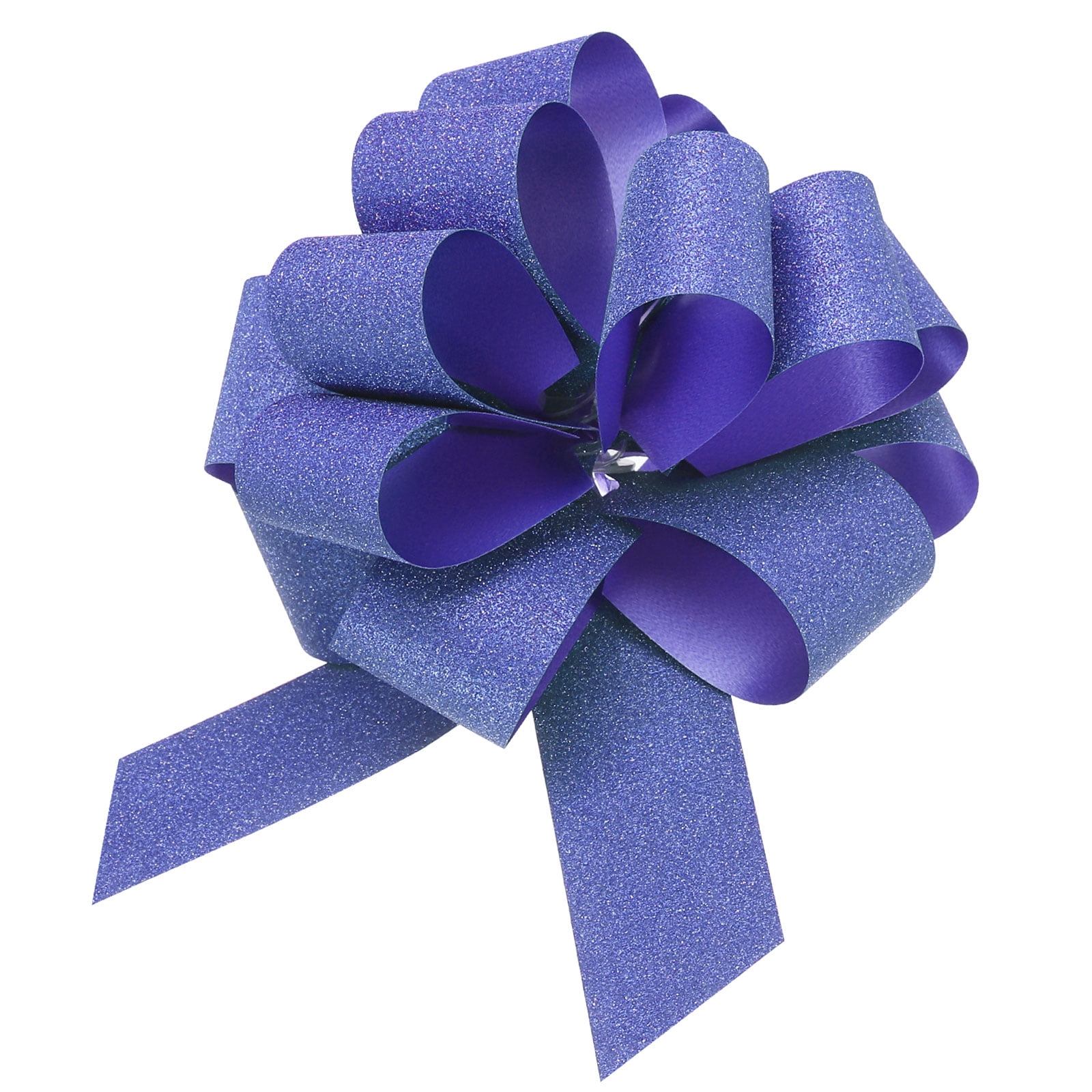 Hand tied Bows - Wired Indoor Outdoor Purple Velvet Bow 6 Inch
