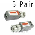 10pcs 5 Pair CCTV Camera Coax BNC AHD TVI Video Balun Transceiver to