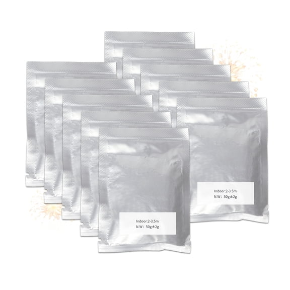10pcs, 50g/Pack, 2-3.5m Height Cold Spark Machine Powder, 2-3.5m spark Effect for Wedding, Party, DJ Performances &Stage Events
