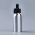 thumbnail image 1 of 10pcs 50ml Aluminium Empty Teardrop Bottles with PP Plastic Screw Lid for Essential Oils Aromatherapy Lab Chemicals Black 10.8x3.5cm Capacity: 50ml(1.69 fl. oz), 1 of 2