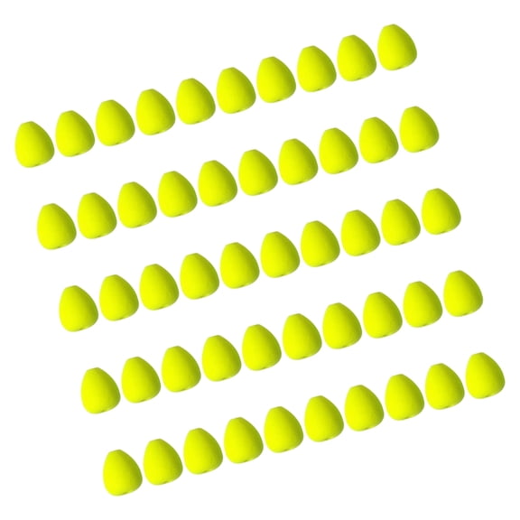 PBIYXQC 50 Pack Foam Fishing Floats, Bright Color Fishing Bobbers Fly Fishing Indicators for Freshwater Saltwater