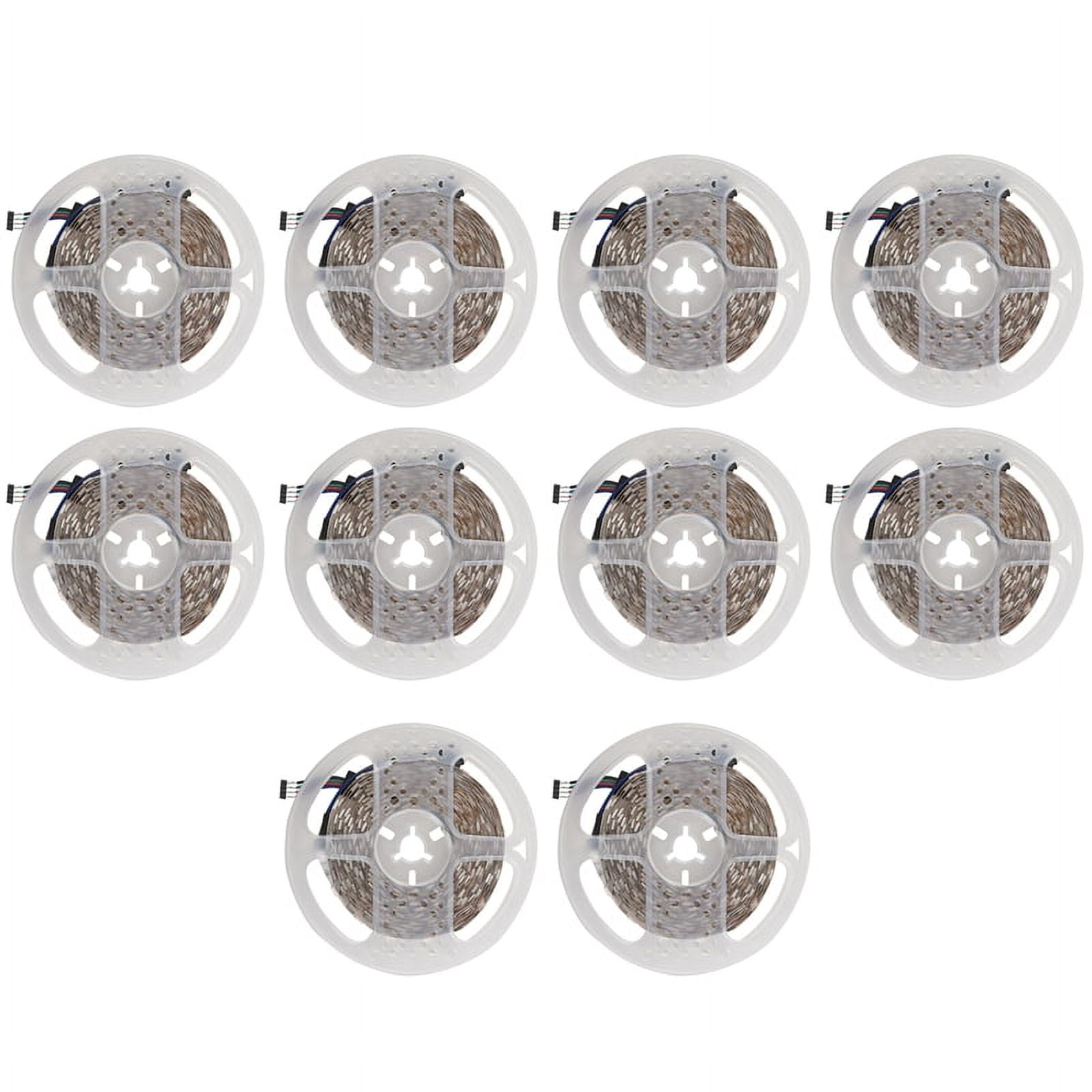 10pcs 5M RGB 300 5050 LED Flexible Light Strip Non-Waterproof DC12V