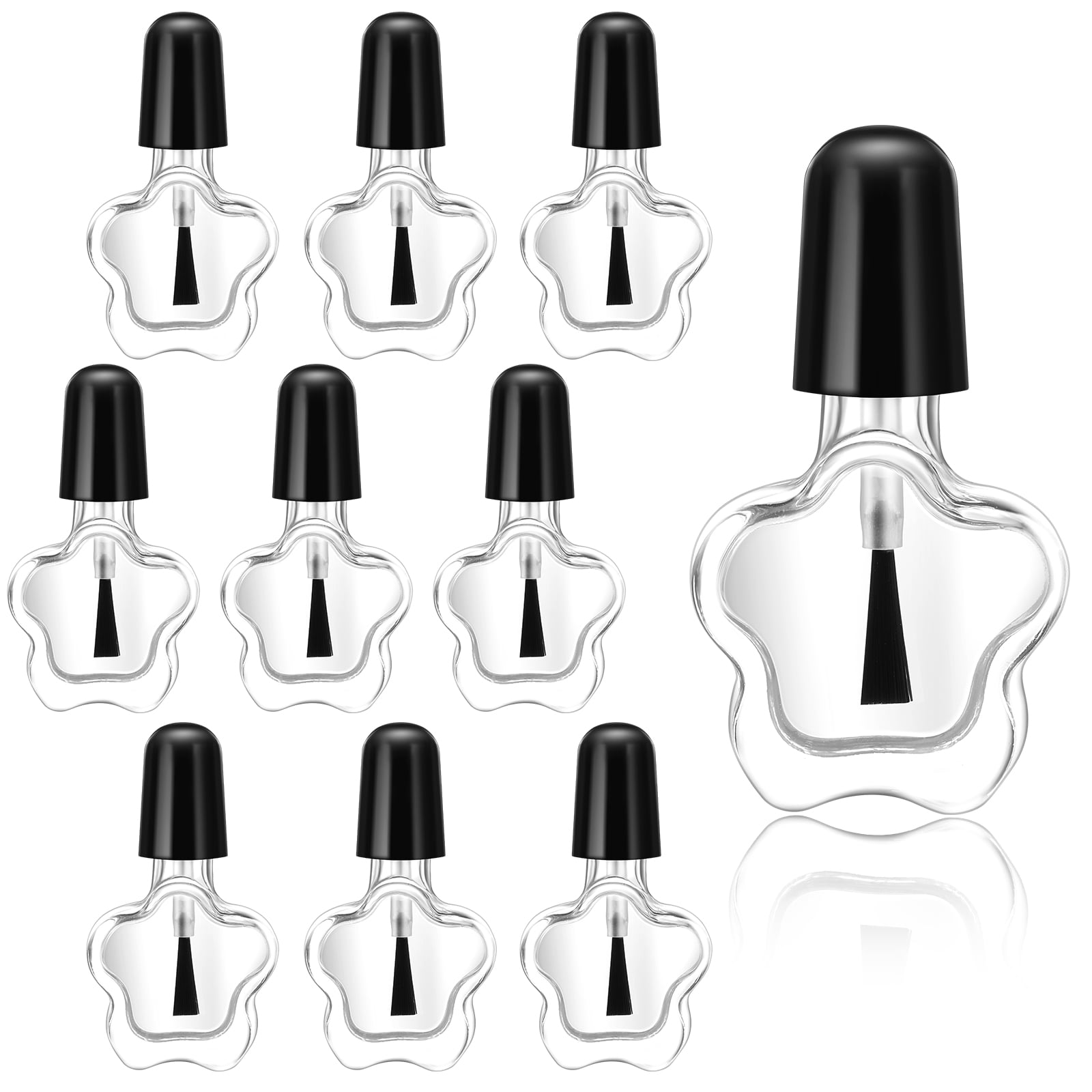 10pcs 5ML Empty Nail Polish Bottles Glass Nail Polish Containers for