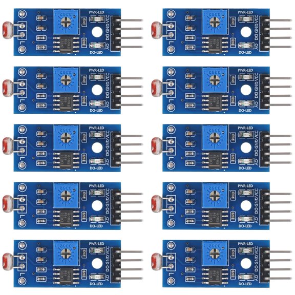 10pcs 5MM LDR Light Sensor Module 3 Pin for Arduino Digital Detection