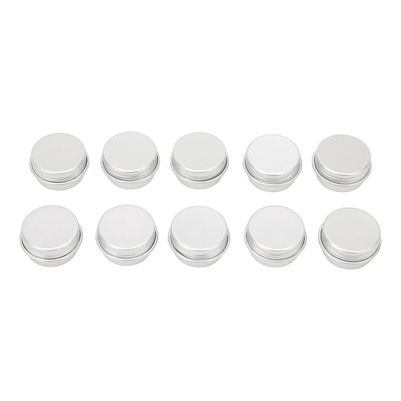 10pcs 5ml Portable Empty Aluminum Tin Can Empty Round Aluminum Tin for Lip Balm Solid Perfume