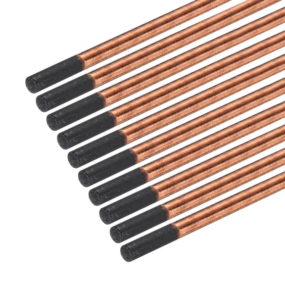 10pcs 5mmx305mm(3/16"x12") Carbon Arc Air Gouging Rods Copper Graphite Coated Gouging Electrode Rods