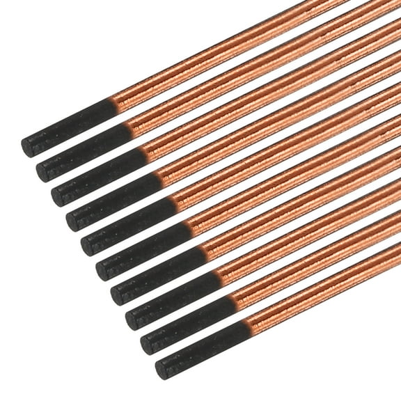 10pcs 5mmx355mm(3/16"x14") Carbon Arc Air Gouging Rods Copper Graphite Coated Gouging Electrode Rods