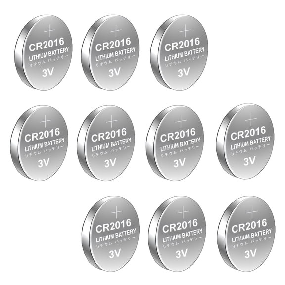 10pcs/5pcs CR2016 Button Batteries 80mAh High Energy Density Replacement DL2016/ER2016/GPCR2016 for Watch