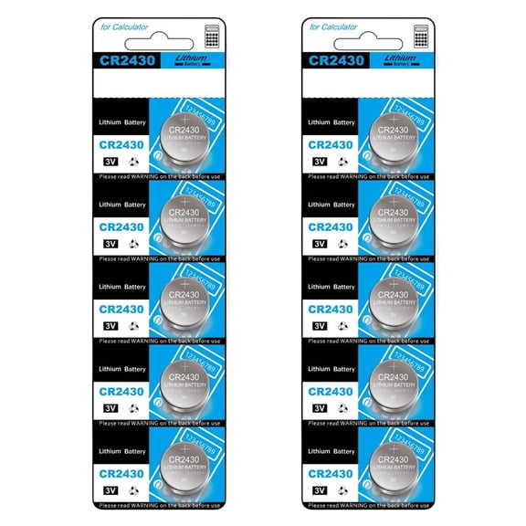 10pcs/5pcs CR2430 Button Batteries 400mAh High Energy Density Replacement DL2430/ER2430/GPCR2430 for Watch