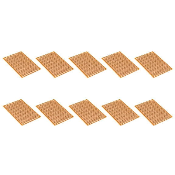 10pcs 5x7cm Plastic Protoboard Insulated Phenolic Solderable Boards Breadboard Ideal For Electronic Experiments