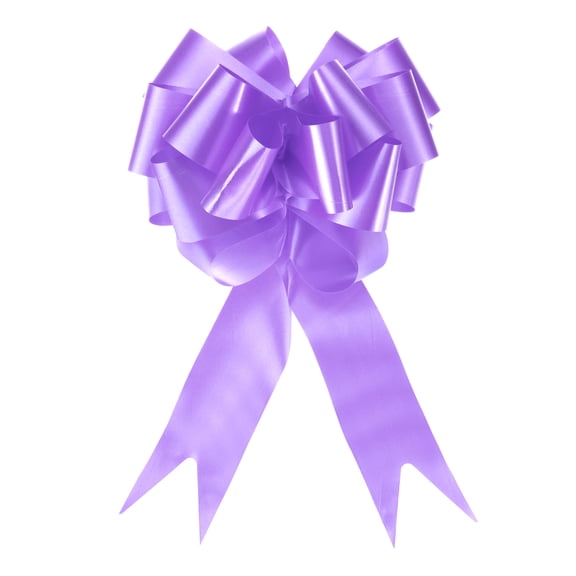 10pcs 6 Inch Large Pull Bow Big Gift Wrapping Bows Ribbon Light Purple for Wedding Car Christmas