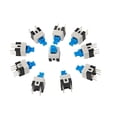 thumbnail image 1 of 10pcs 6 Pin DPDT Momentary Push Button Key Tact Tactile Switch Non-lock 7x7mm, 1 of 1