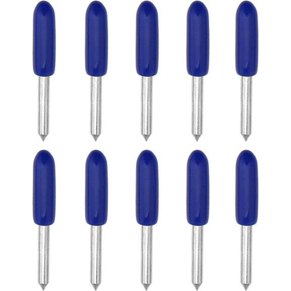 10pcs 60? Blue Cap Tungsten Steel Blades Carbide for Roland Plotter Vinyl Cutter Lettering Blades Carbide