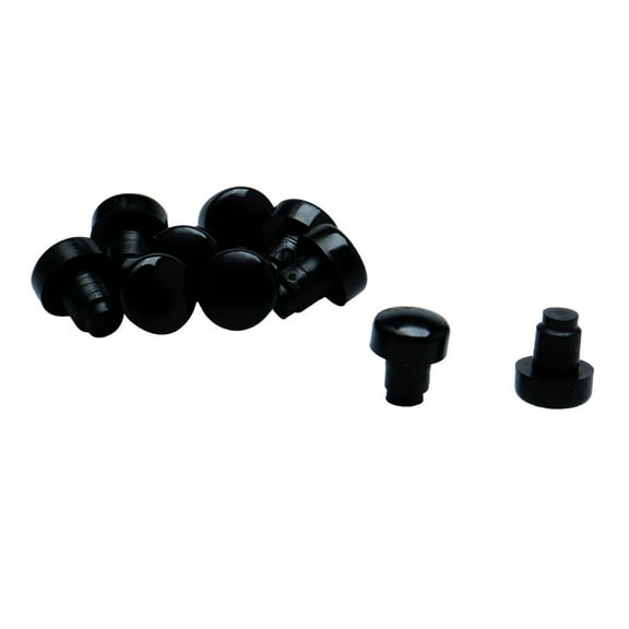 10pcs 6mm Black Stem Bumpers Glide, Patio Outdoor Furniture Glass Desk Top