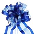 thumbnail image 1 of 10pcs 7" Large Big Pull Bow Car Gift Wrapping Bows Ribbon for Wedding Christmas Bow, Blue/Light Blue, 1 of 6