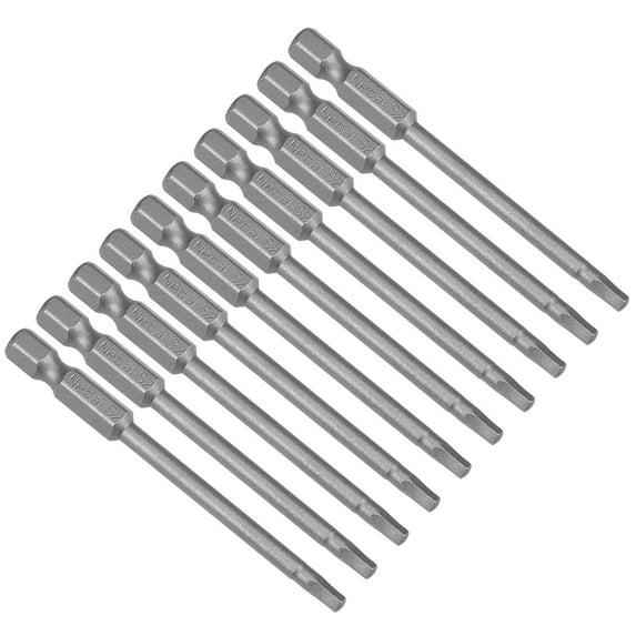 10pcs 75mm 1/4" Hex Shank H3 Hex Screwdriver Bits S2 High Alloy Steel