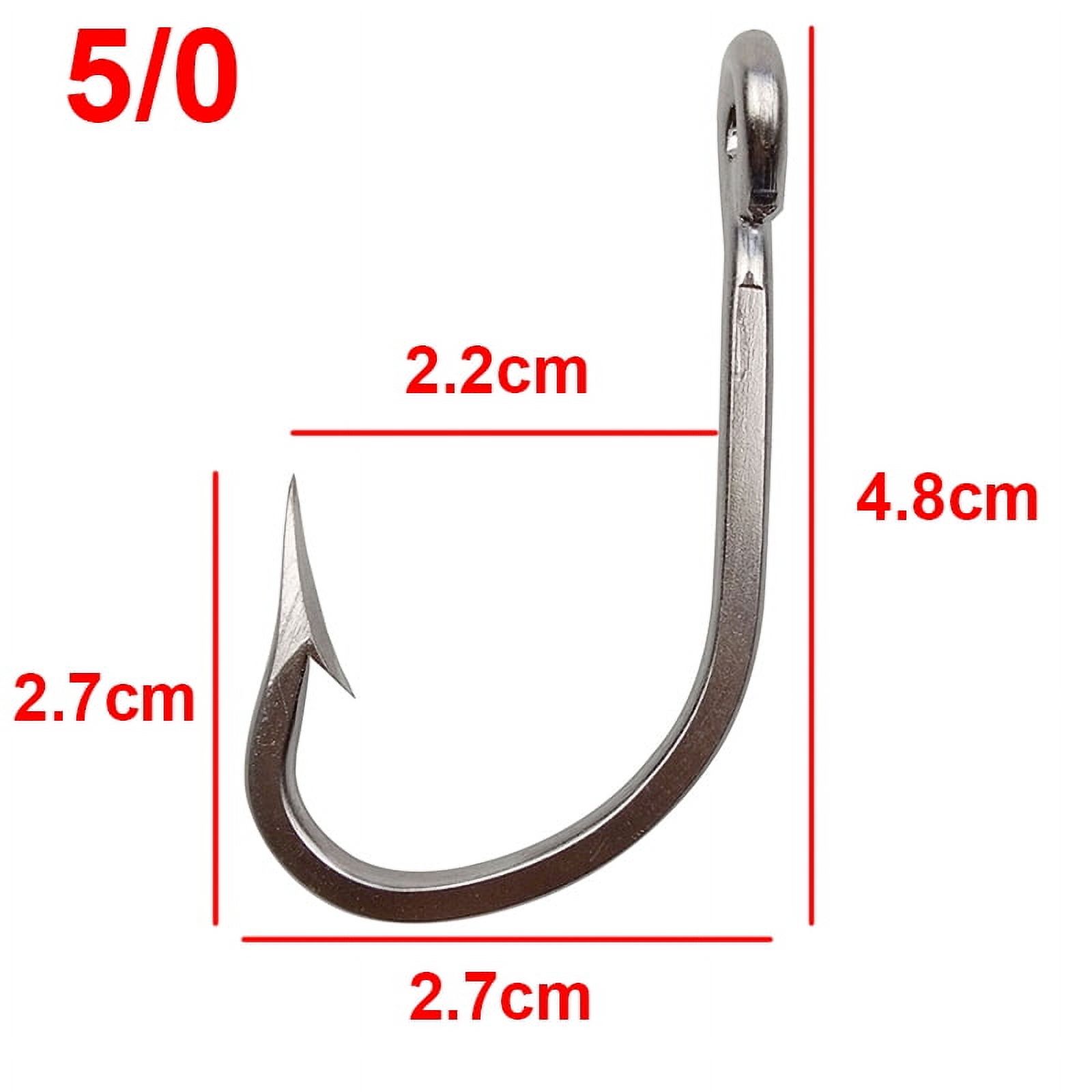 10pcs 7731 Stainless Steel Fishing Hooks Big Thick Tuna Bait Fishing Hook  Size 5/0 6/0 7/0 8/0 9/0 10/0 11/0 12/0 13/0 14/0 16/0