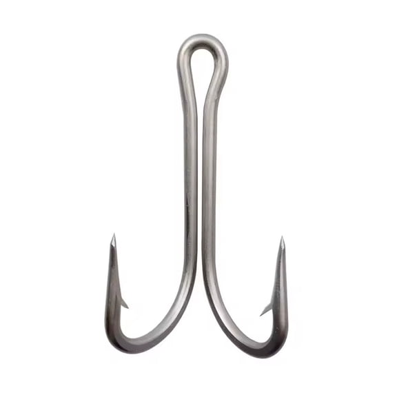 10pcs 7982 Stainless Steel Double Fishing Hooks Big Strong Sharp Double Fishing Hook Size 4/0 5/0 6/0 7/0 8/0 9/0