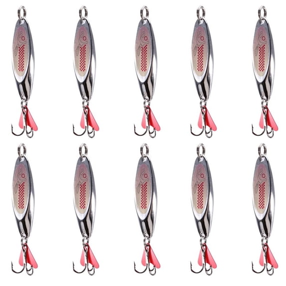 10pcs 7g Spinner Spoon Trout Fishing Lure Hard Bait Sequins Noise Paillette Artificial Bait Small Hard Sequins Spinner