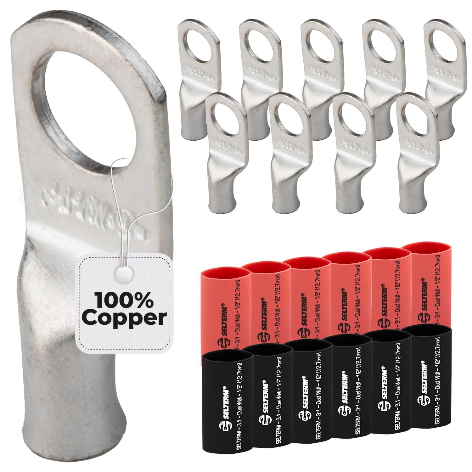 Terminal Bateria COROTC - Terminales De Batería, Calibre 0/4/8/10, Conectores De Terminales Eléctricos