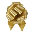 thumbnail image 1 of 10pcs 8 Inch Large Pull Bow Metallic Gold Gift Wrapping Bows with Gold Edge, 1 of 6