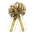 thumbnail image 1 of 10pcs 8" Large Big Pull Bow Organza Gift Wrapping Bows Ribbon for Wedding Presents Christmas,Golden, 1 of 6