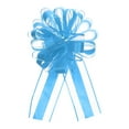 thumbnail image 1 of 10pcs 8" Large Big Pull Bow Organza Gift Wrapping Bows Ribbon for Wedding Presents Christmas,Light Blue, 1 of 6