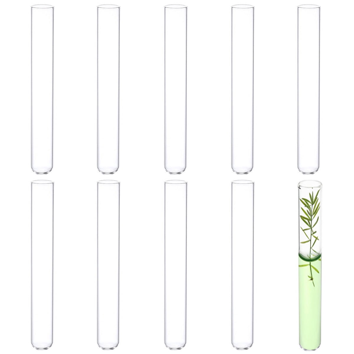 20ml Test Tubes, 20pcs 5.91x0.79in Glass Test Tube Containers 724117772680 - View #4