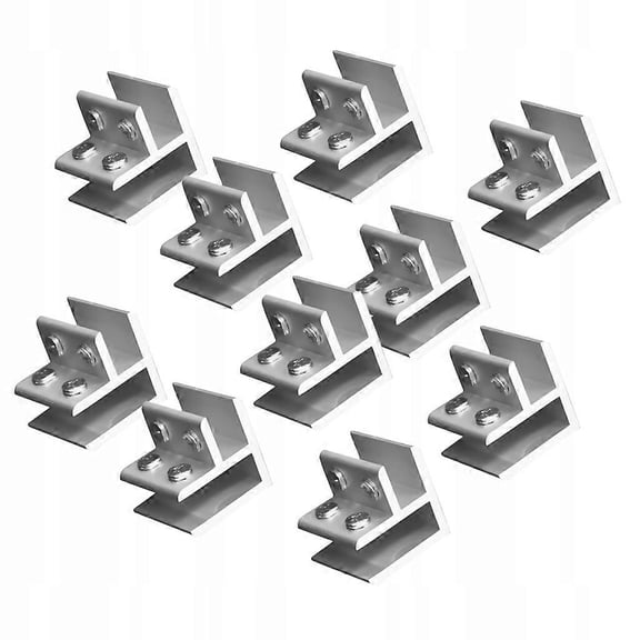 10pcs 90 Degree Glass Corner Clamp Handrail Balustrade Clamp Bracket