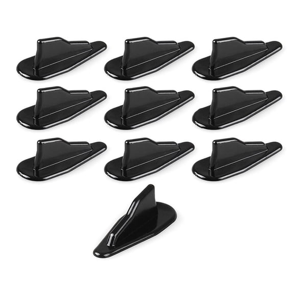 10pcs ABS Car Air Vortex Generator Diffuser Roof Shark Fins Spoiler Wing Carbon Pattern EP-SYQ-AF