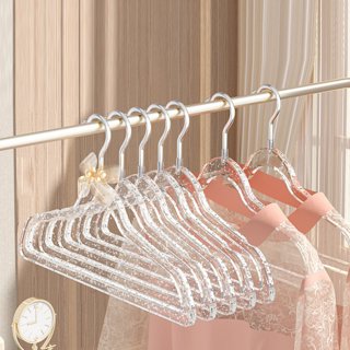 10pcs Plastic Clothes Hanger, Minimalist Bow Decor Kids Clothes Hanger For  Home