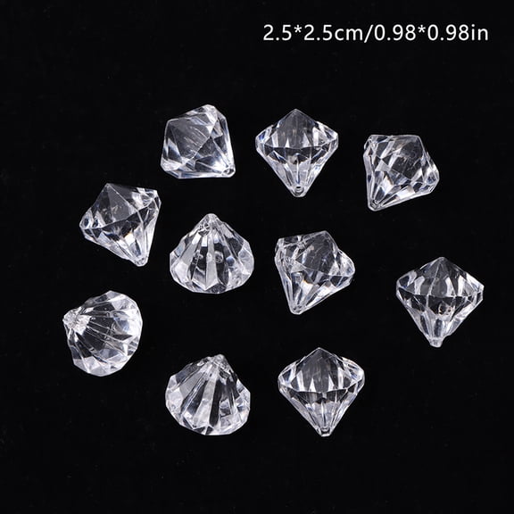 10pcs Acrylic Crystal Drop Pendant Prisms Chandelier Curtain Chrismas Wedding Party Lighting Christmas Lamp Hanging Parts