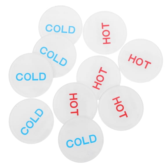 WHAMVOX Masteelf 10pcs Acrylic Water Signs for Hotel Bathrooms Labels Sticker Restaurant Supplies Sink Signage