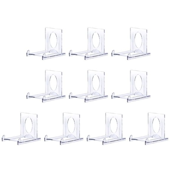 10pcs Acrylic Plate Stands Multipurpose Storage Bracket Household for Home Bedroom Dormitory Photo Frame