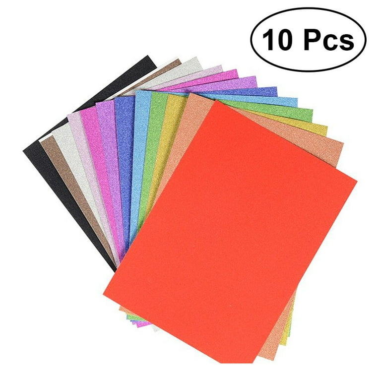 10pcs Adhesive Back Felt Sheets Fabric Sheets Self-Adhesive Durable  Multi-purpose for Art Making DIY Craft (Random Color) 
