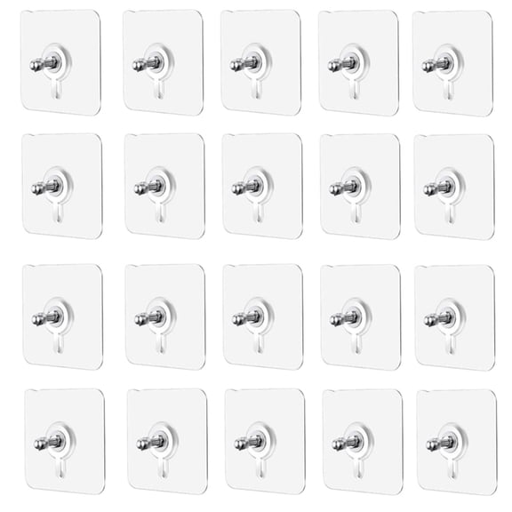 10pcs Adhesive Hook Acrylic Wall Hook Space Saving Hook for Small Decorations & Perfect for Small Space