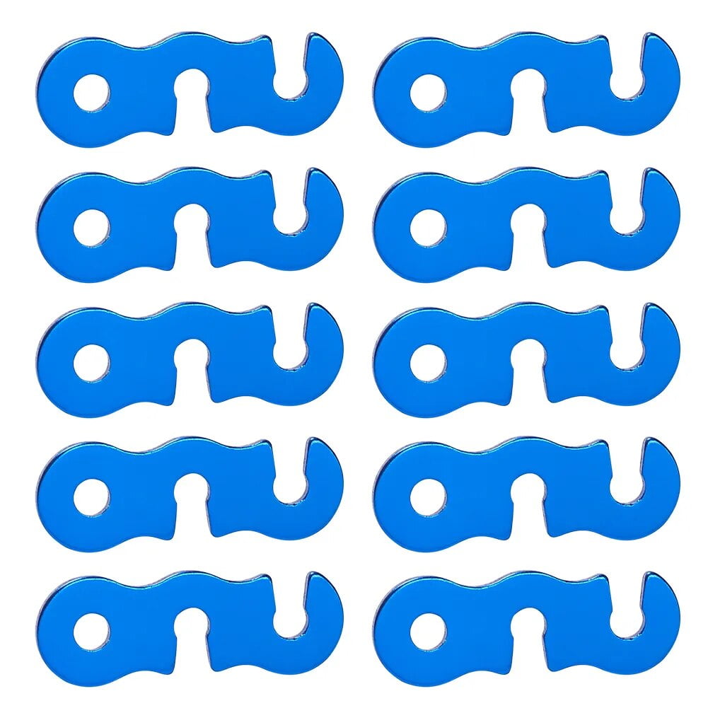 10pcs Adjustable Camping Tent Cord Rope Buckle S Type Tensioners