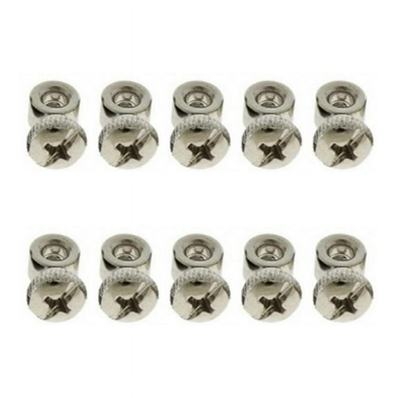 10pcs Adjustable Screw Kit for Speed Jump Rope Replacement Cable, Suitable for Most Speed Jump Ropes,10 x screw,Silver