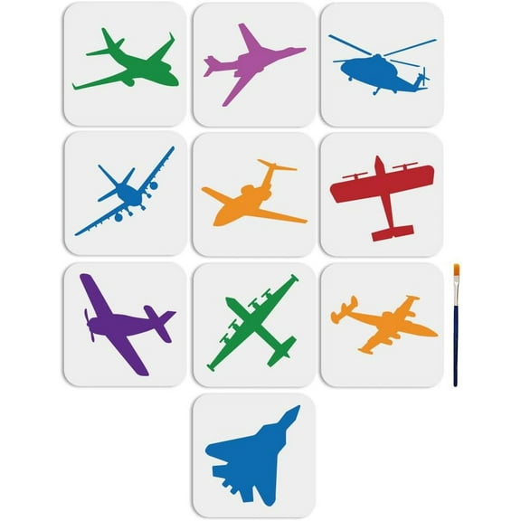10pcs Airplane Stencil Template 66inch Airplane Stencils