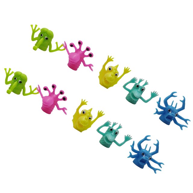 10pcs Alien Finger Puppet Mini Finger Plaything Story Telling Finger