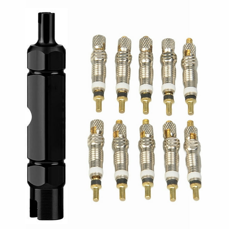 10pcs Aluminum MTB Presta Bicycle Tire Valve Core Removal Tools Black Walmart