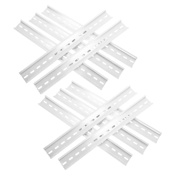 FONDOTIN Din Rail Slotted For Mounting 10Pcs 9.8X1.5X0.4In
