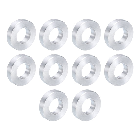 10pcs Aluminum Spacer 3/8" Bore x 3/4" OD x 3/16" Length Screw Standoff Bushing Round Metal Spacer
